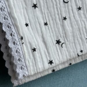 Rebozo de muselina con estrellitas