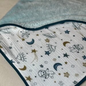 Rebozo muselina diseño espacial