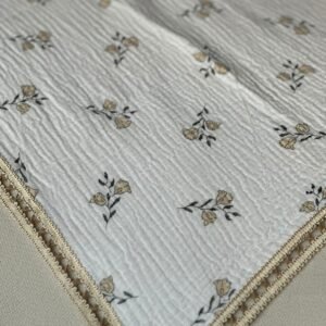 Rebozo de muselina con florcitas